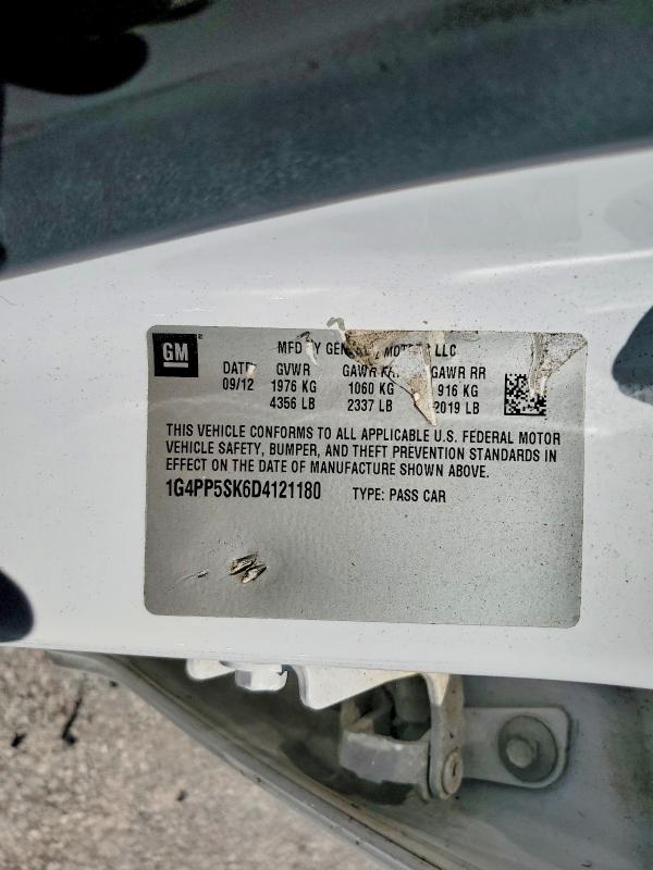 65566246 :رقم المزاد ، 1G4PP5SK6D4121180 vin ، 2013 Buick Verano مزاد بيع