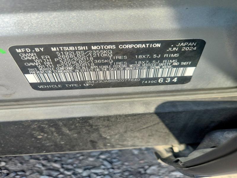 Aukcja sprzedaży 2024 Mitsubishi Outlander, vin: JA4J3UA86RZ077840, numer aukcji: 63917616