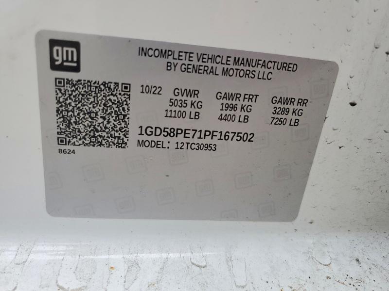 66537136 :رقم المزاد ، 1GD58PE71PF167502 vin ، 2023 Gmc Sierra مزاد بيع