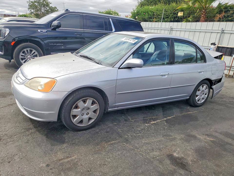 65347216 :رقم المزاد ، 1HGES25781L027529 vin ، 2001 Honda Civic مزاد بيع