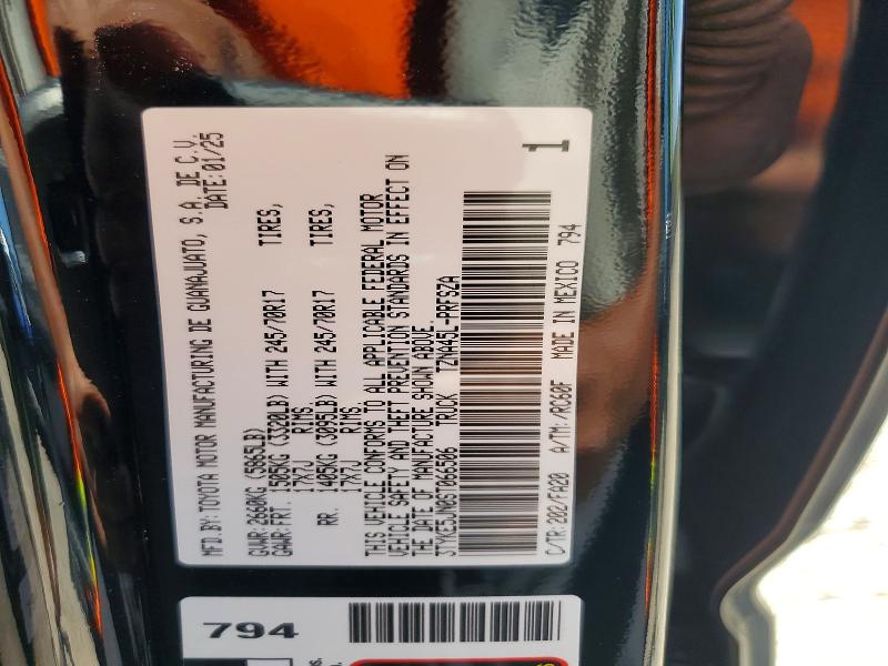66347966 :رقم المزاد ، 3TYKE5JN0ST066506 vin ، 2025 Toyota Tacoma مزاد بيع