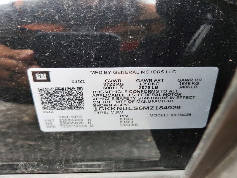 Продаж на аукціоні авто 2021 Gmc Acadia, vin: 1GKKNULS6MZ184929, номер лоту: 65860986