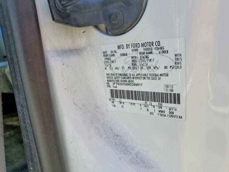 64230326 :رقم المزاد ، 1FTSX21526ED59517 vin ، 2006 Ford F250 مزاد بيع