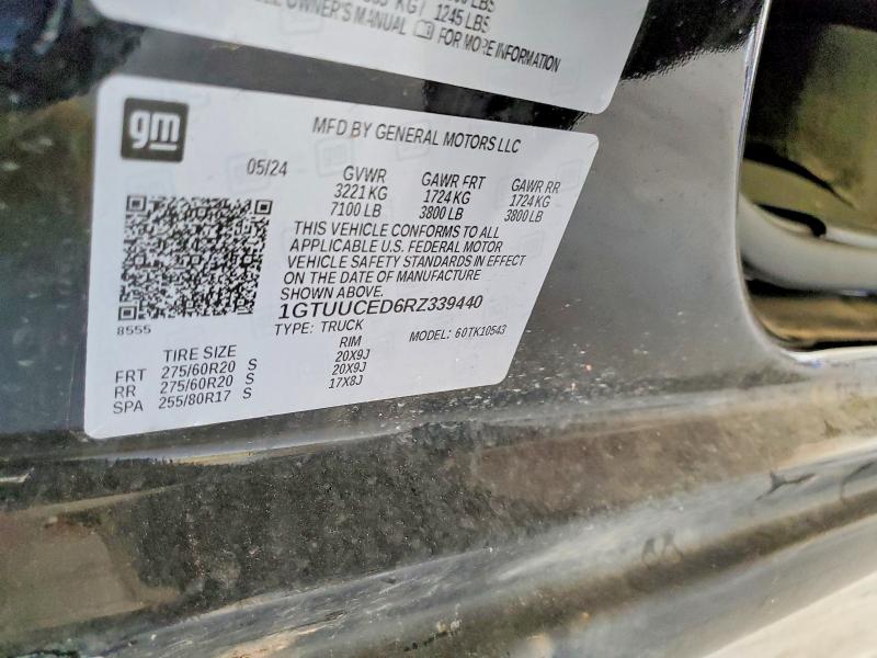 64725816 :رقم المزاد ، 1GTUUCED6RZ339440 vin ، 2024 Gmc Sierra مزاد بيع