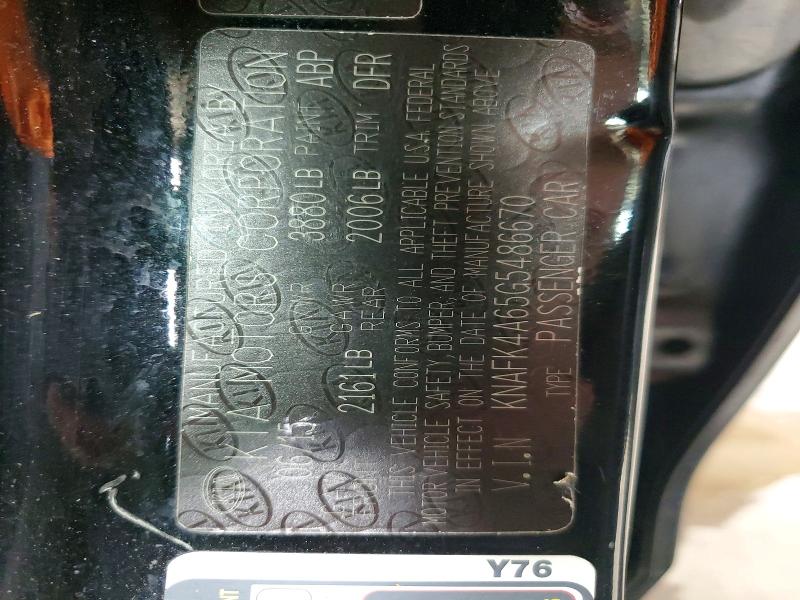 65813016 :رقم المزاد ، KNAFK4A65G5486670 vin ، 2016 Kia Forte مزاد بيع