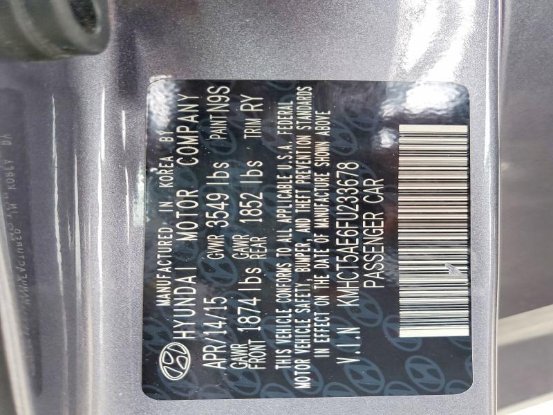 66798916 :رقم المزاد ، KMHCT5AE6FU233678 vin ، 2015 Hyundai Accent مزاد بيع