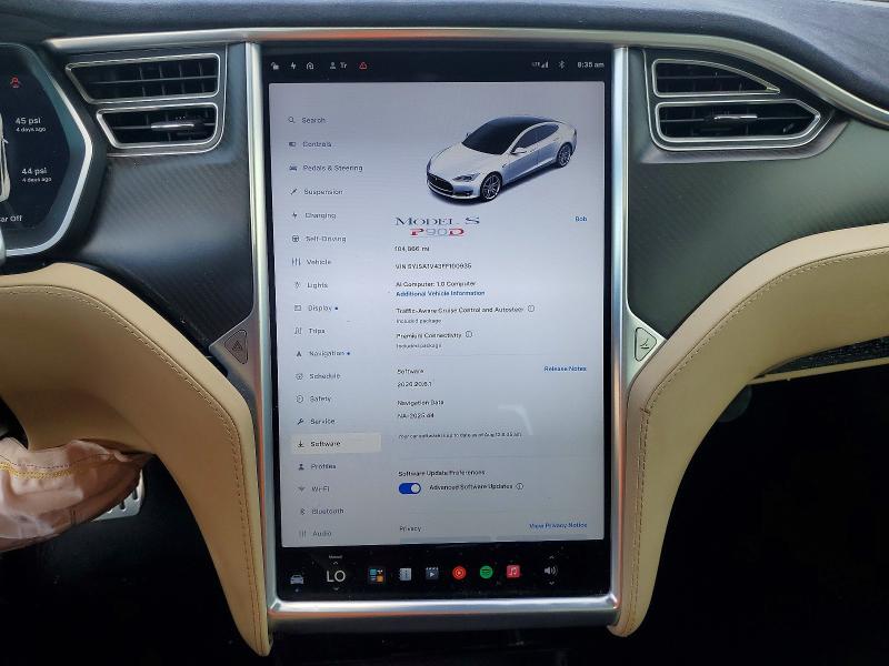Продажа на аукционе авто 2015 Tesla Model S, vin: 5YJSA1V43FF100935, номер лота: 64907856