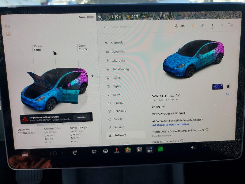 Aukcja sprzedaży 2024 Tesla Model Y, vin: 7SAYGDED8RF128649, numer aukcji: 65572826