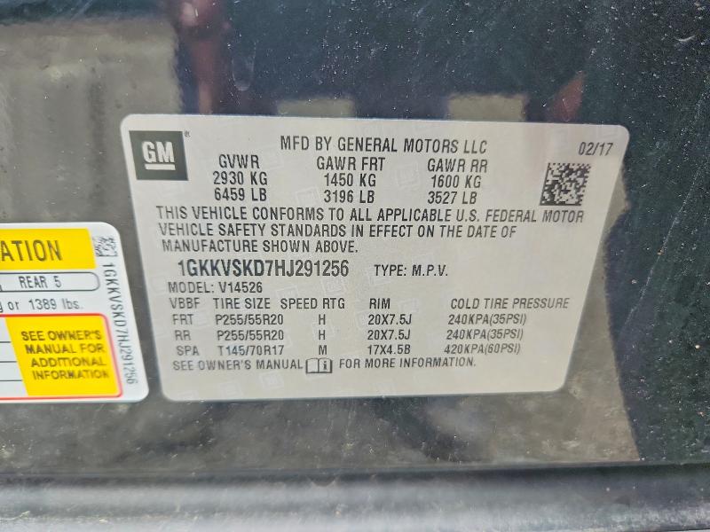Продаж на аукціоні авто 2017 Gmc Acadia Limited, vin: 1GKKVSKD7HJ291256, номер лоту: 64914476