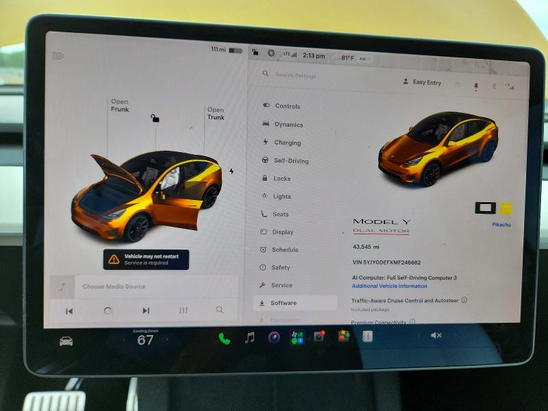 Aukcja sprzedaży 2021 Tesla Model Y, vin: 5YJYGDEFXMF246662, numer aukcji: 63525656