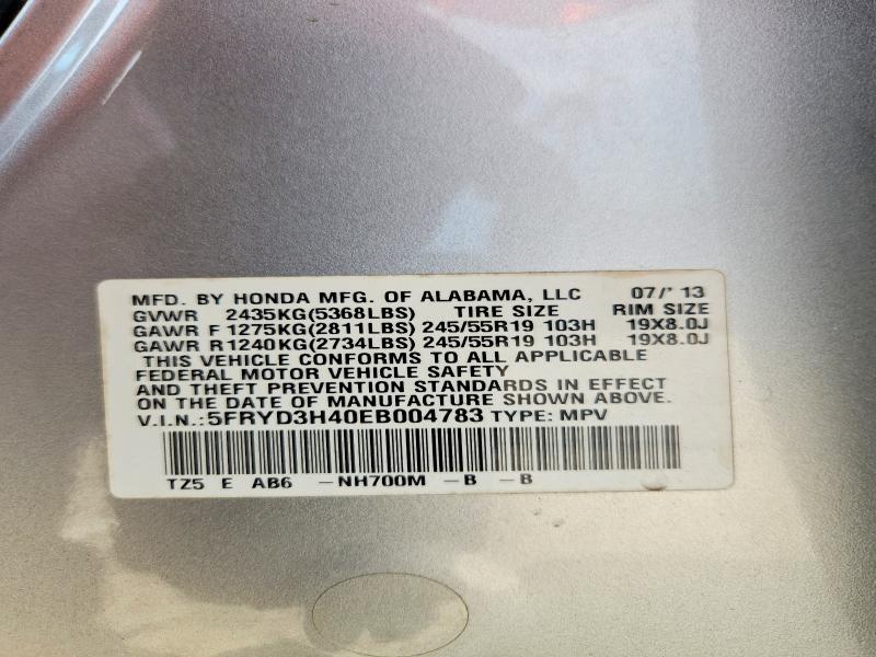 Aukcja sprzedaży 2014 Acura Mdx, vin: 5FRYD3H40EB004783, numer aukcji: 64385416