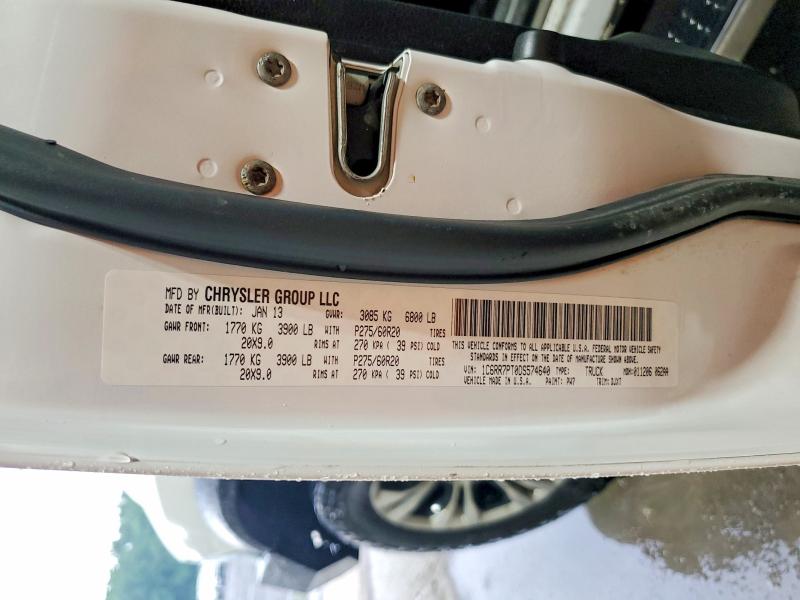 Продаж на аукціоні авто 2013 Ram 1500, vin: 1C6RR7PT0DS574640, номер лоту: 64746506