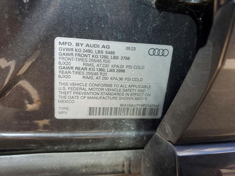 Aukcja sprzedaży 2023 Audi Q5, vin: WA15AAFY6P2147342, numer aukcji: 64198286