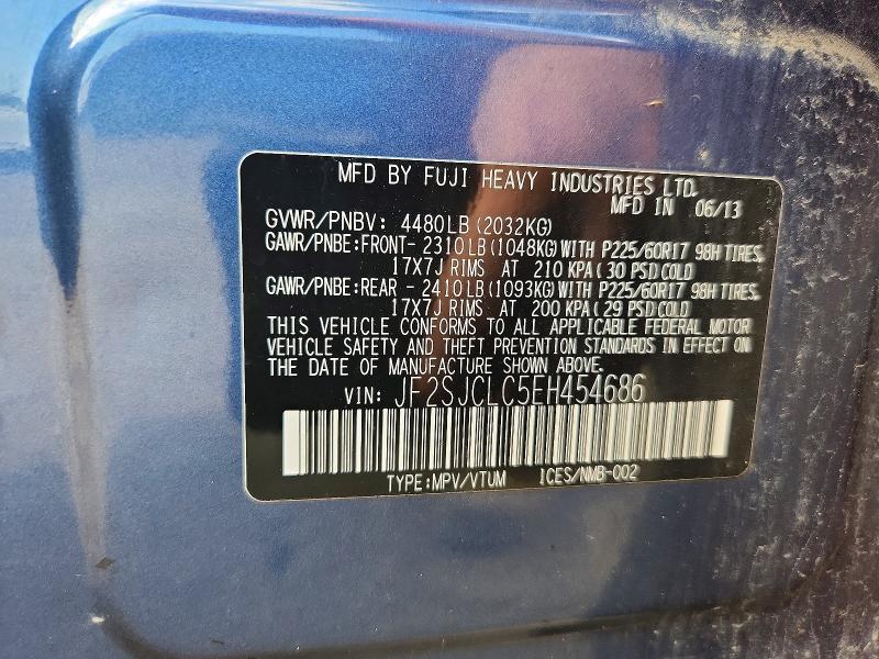66903806 :رقم المزاد ، JF2SJCLC5EH454686 vin ، 2014 Subaru Forester مزاد بيع