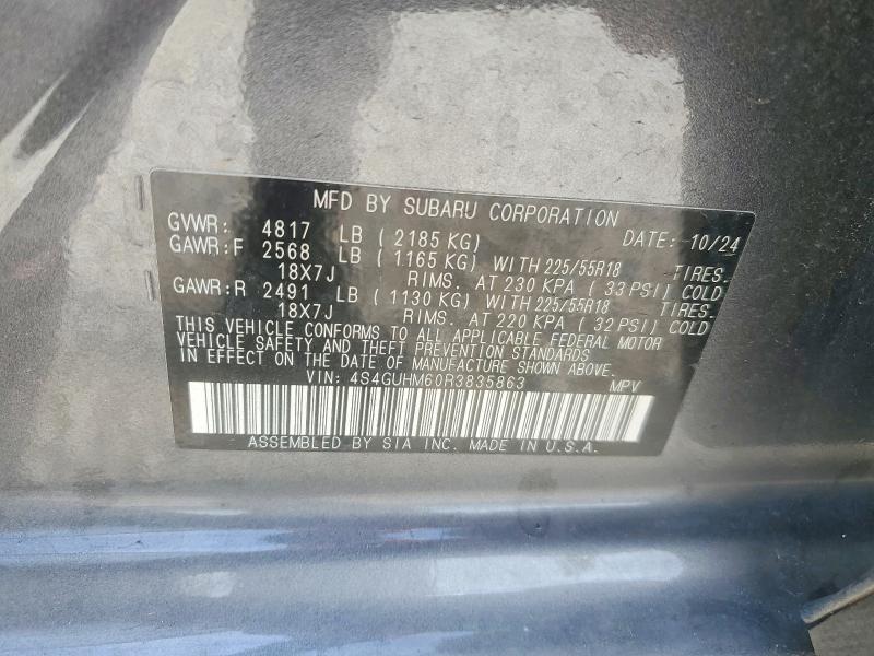 Продаж на аукціоні авто 2024 Subaru Crosstrek, vin: 4S4GUHM60R3835863, номер лоту: 63706996