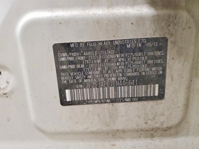65939106 :رقم المزاد ، JF2SJAEC7EH446641 vin ، 2014 Subaru Forester مزاد بيع
