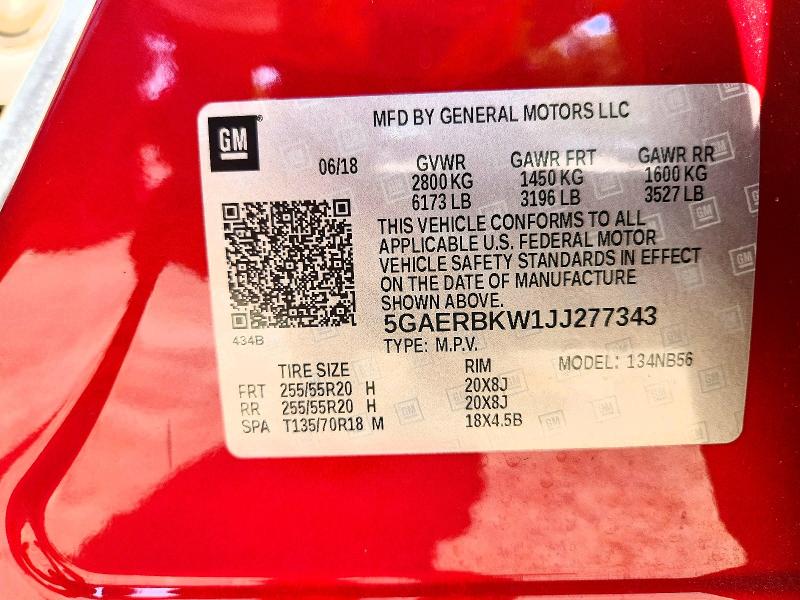 2018 Buick Enclave მანქანა იყიდება აუქციონზე, vin: 5GAERBKW1JJ277343, აუქციონის ნომერი: 66994526