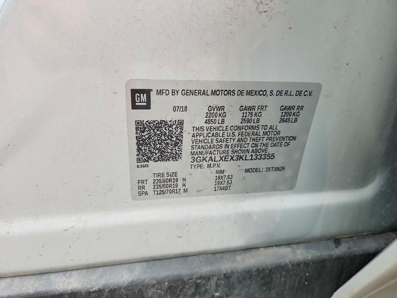 Продаж на аукціоні авто 2019 Gmc Terrain, vin: 3GKALXEX3KL133355, номер лоту: 64019726