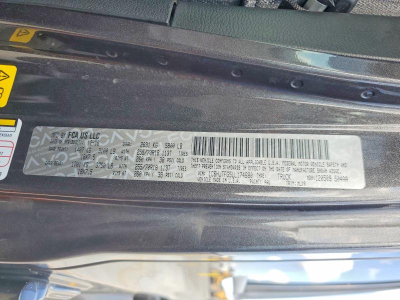 Продаж на аукціоні авто 2020 Jeep Gladiator, vin: 1C6HJTFG5LL174680, номер лоту: 65734996
