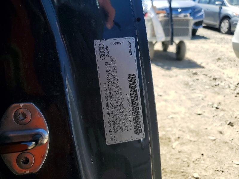 Продаж на аукціоні авто 2004 Audi Tt, vin: TRUUT28NX41004891, номер лоту: 64460066