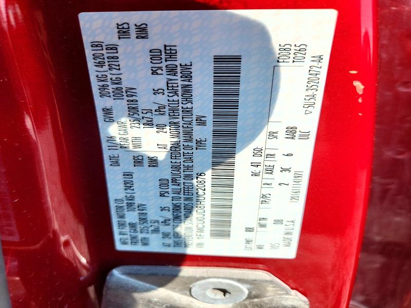 Aukcja sprzedaży 2017 Ford Escape, vin: 1FMCU0JD8HUC20876, numer aukcji: 67260116