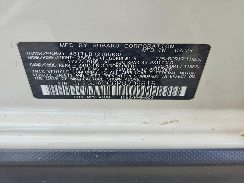 Продажа на аукционе авто 2024 Subaru Crosstrek, vin: JF2GUADC6R8206615, номер лота: 66609746