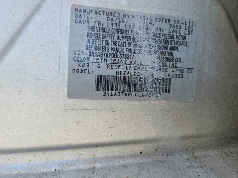 Продаж на аукціоні авто 2016 Nissan Sentra, vin: 3N1AB7AP0GL678217, номер лоту: 66263686