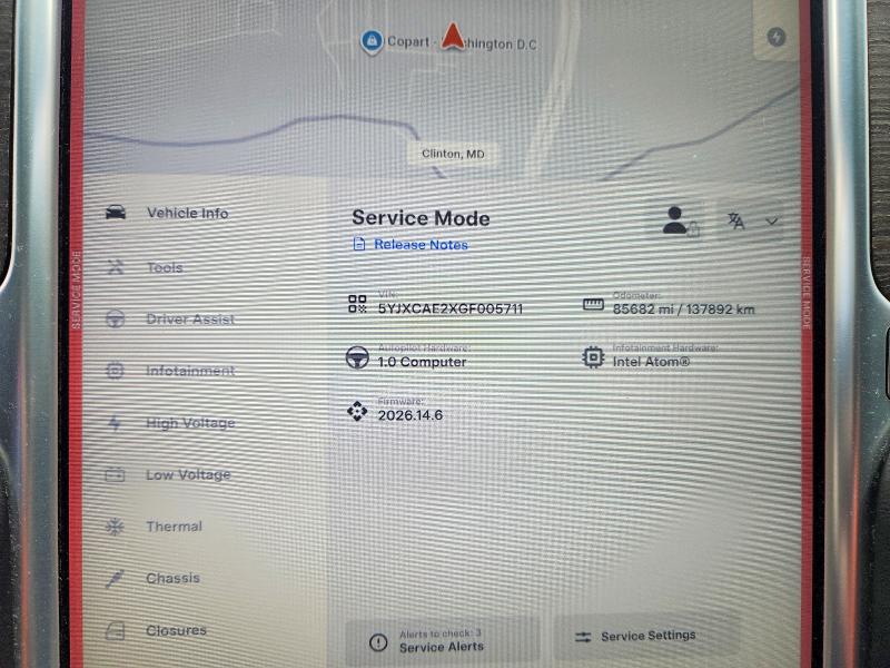 Продажа на аукционе авто 2016 Tesla Model X, vin: 5YJXCAE2XGF005711, номер лота: 63917466