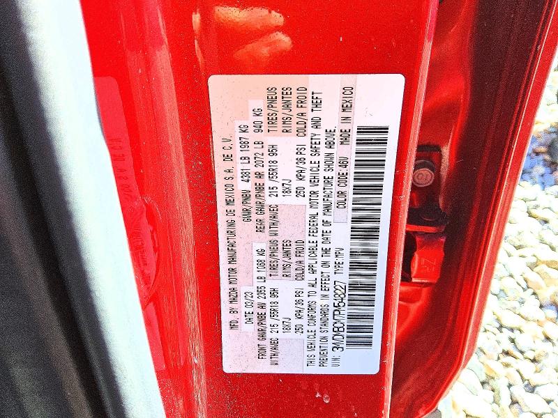 64320306 :رقم المزاد ، 3MVDMBCM7PM548227 vin ، 2023 Mazda Cx-30 مزاد بيع