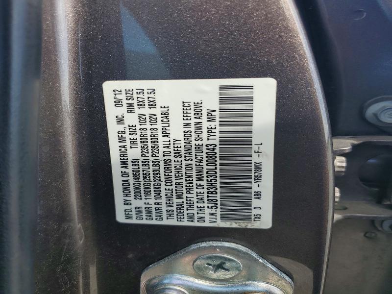 Продажа на аукционе авто 2013 Acura Rdx, vin: 5J8TB3H53DL008043, номер лота: 63938096