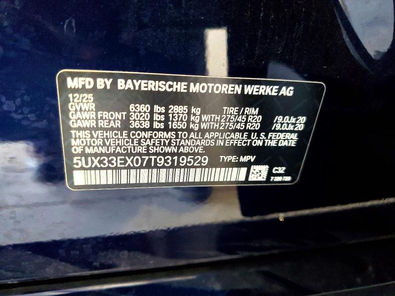 Продаж на аукціоні авто 2026 Bmw X6, vin: 5UX33EX07T9319529, номер лоту: 61451256