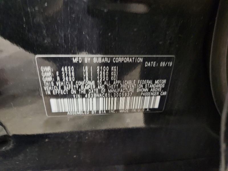 66018486 :رقم المزاد ، 4S3BWAC65L3005937 vin ، 2020 Subaru Legacy مزاد بيع