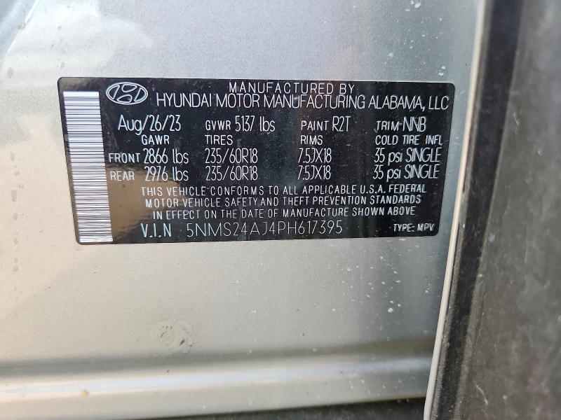 Aukcja sprzedaży 2023 Hyundai Santa Fe, vin: 5NMS24AJ4PH617395, numer aukcji: 65176406