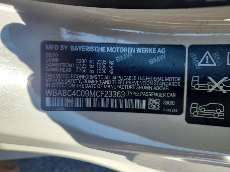 Aukcja sprzedaży 2021 Bmw M850xi, vin: WBABC4C09MCF23363, numer aukcji: 65934916