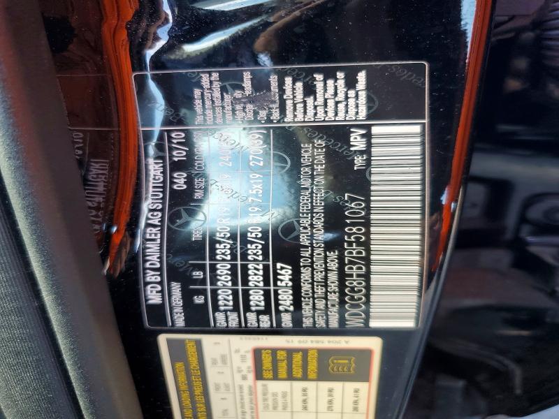 66704296 :رقم المزاد ، WDCGG8HB7BF581067 vin ، 2011 Mercedes-benz Glk مزاد بيع