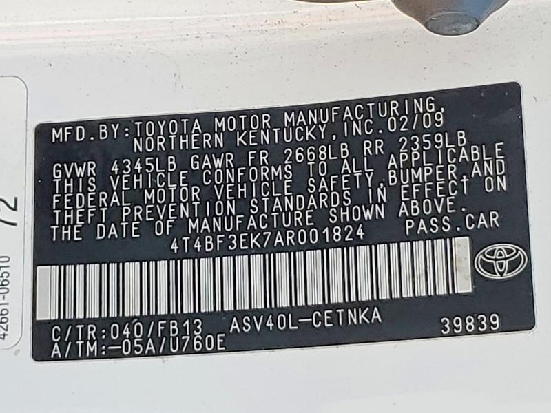 Продаж на аукціоні авто 2010 Toyota Camry, vin: 4T4BF3EK7AR001824, номер лоту: 64639576