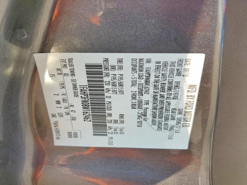 2011 Ford Focus მანქანა იყიდება აუქციონზე, vin: 1FAHP3FN0BW162462, აუქციონის ნომერი: 65929446