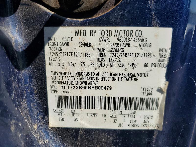 Aukcja sprzedaży 2011 Ford F250, vin: 1FT7X2B69BEB00479, numer aukcji: 63601376