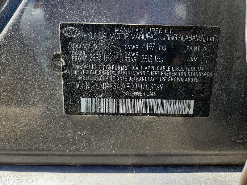 Продаж на аукціоні авто 2018 Hyundai Sonata, vin: 5NPE34AF0JH703139, номер лоту: 63330966