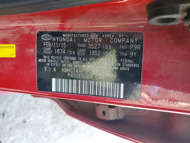 Aukcja sprzedaży 2015 Hyundai Accent, vin: KMHCT4AE5FU882592, numer aukcji: 64044876