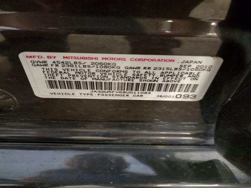 Aukcja sprzedaży 2011 Mitsubishi Lancer, vin: JA32W5FV6BU011084, numer aukcji: 63760076