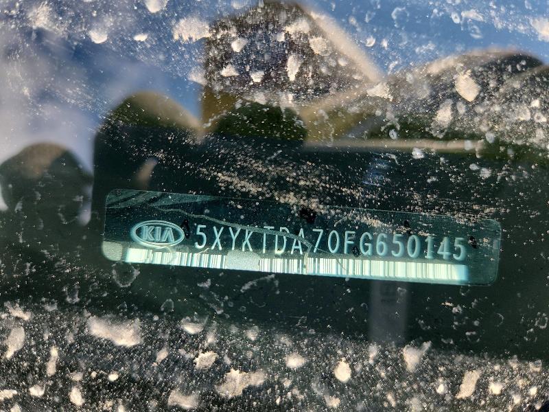 64836546 :رقم المزاد ، 5XYKTDA70FG650145 vin ، 2015 Kia Sorento مزاد بيع