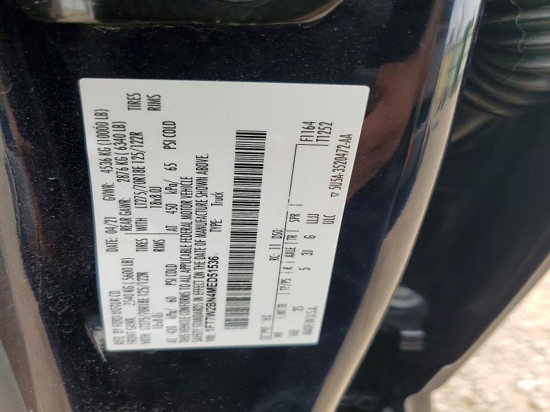 Продажа на аукционе авто 2021 Ford F250, vin: 1FT7W2BN4MED51536, номер лота: 63931036