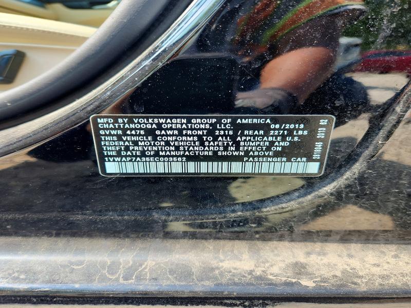 Продаж на аукціоні авто 2014 Volkswagen Passat, vin: 1VWAP7A35EC003562, номер лоту: 64277496