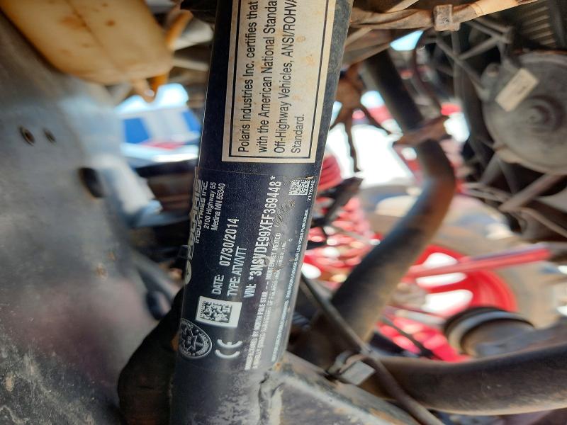 63471036 :رقم المزاد ، 3NSVDE99XFF369448 vin ، 2015 Polaris Rzr مزاد بيع