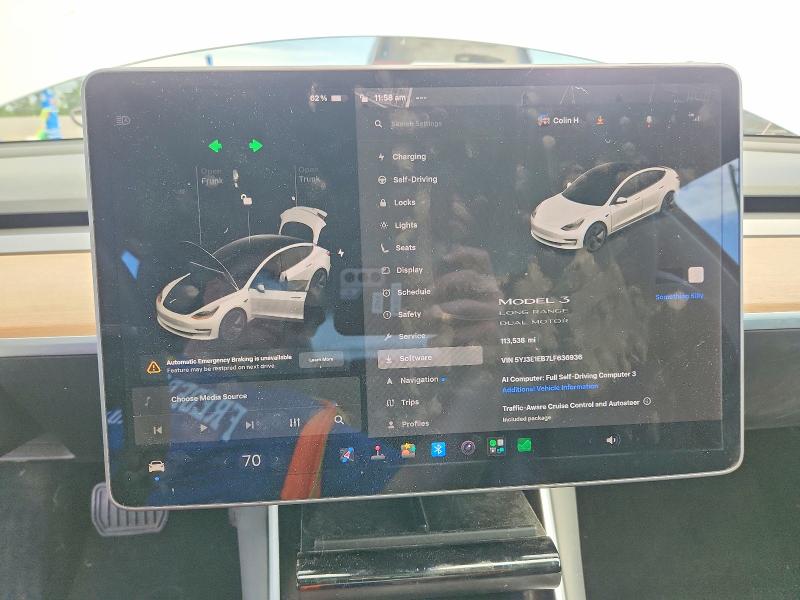 Aukcja sprzedaży 2020 Tesla Model 3, vin: 5YJ3E1EB7LF636936, numer aukcji: 64184826