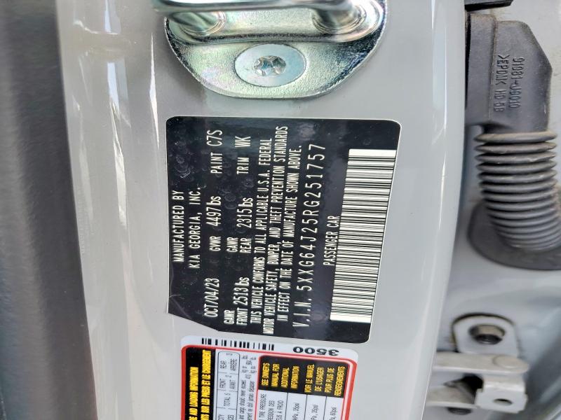 Aukcja sprzedaży 2024 Kia K5, vin: 5XXG64J25RG251757, numer aukcji: 64497996