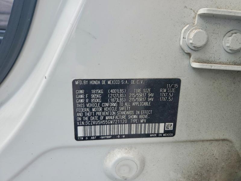 Продажа на аукционе авто 2016 Honda Hr-v, vin: 3CZRU5H55GM721120, номер лота: 64994536