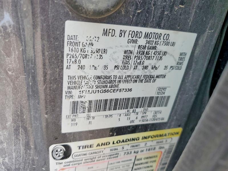Продажа на аукционе авто 2012 Ford Expedition, vin: 1FMJU1G56CEF57336, номер лота: 67168986
