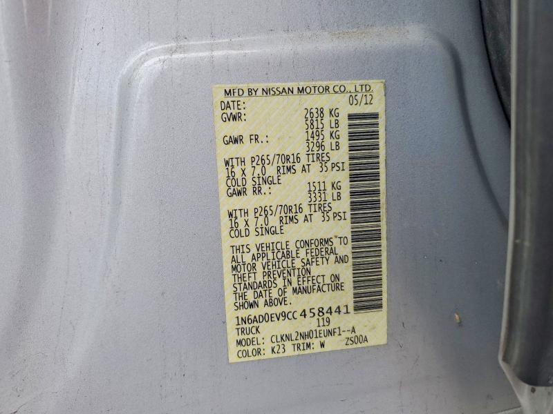 Продажа на аукционе авто 2012 Nissan Frontier, vin: 1N6AD0EV9CC458441, номер лота: 64314516